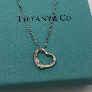 Tiffany & Co Elsa Peretti Heart Pendant w/ Diamond